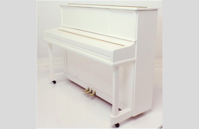 Steinhoven SU 112 Polished White Upright Piano All Inclusive Package - Image 2